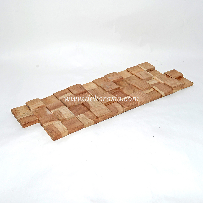 Wood Wall Cube Wall Cladding, Decorative Interior Natural Wall Cladding