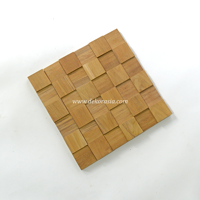 Teak Wall Cladding Cube