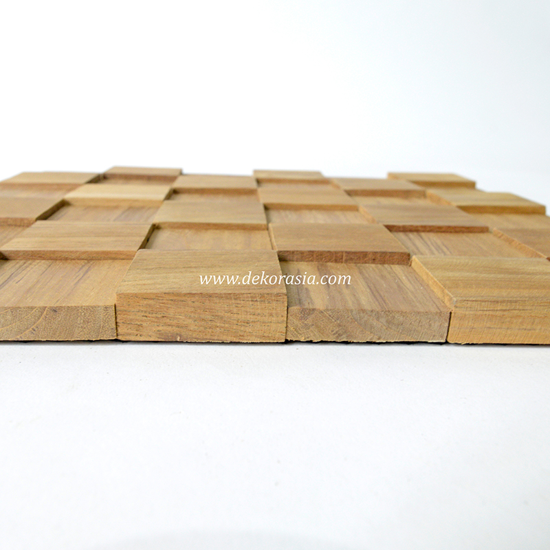 Teak Wall Cladding Cube