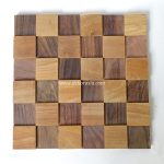 Wood Wall Premium Quality Wall Cladding Cube Mix for Room Interior Decoration