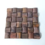 Wood Wall Cladding Log Rosewood, Natural Wood Wall Cladding