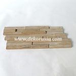 Wood Wall Square Teak 323 White Washed, Natural Wall Cladding for Decoration