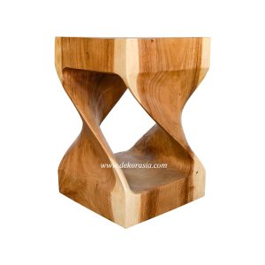 Twist Wooden Stool