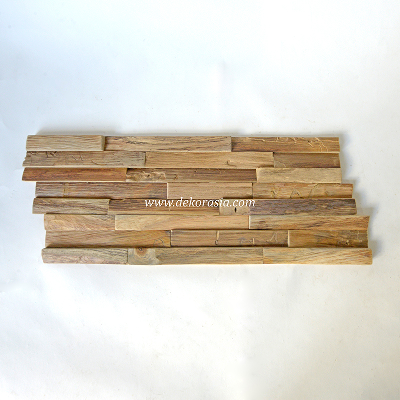 Wood Wall Flooring 323, Natural Wood Wall Cladding for Decoration