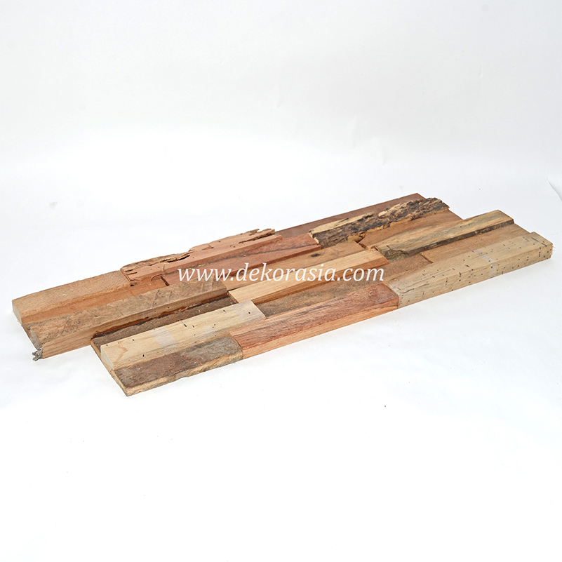 Wood Wall Flooring Teak Bark Wall Cladding for Wall Home Interior