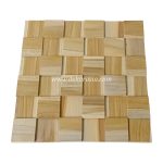 Wood Wall Cladding Cube, Natural Teak Wall Cladding for Decoration