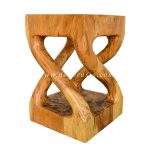 Square Twist Stool – Wooden Stools for Home Furniture