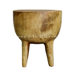 Suar Wood Stool With 4 Legs