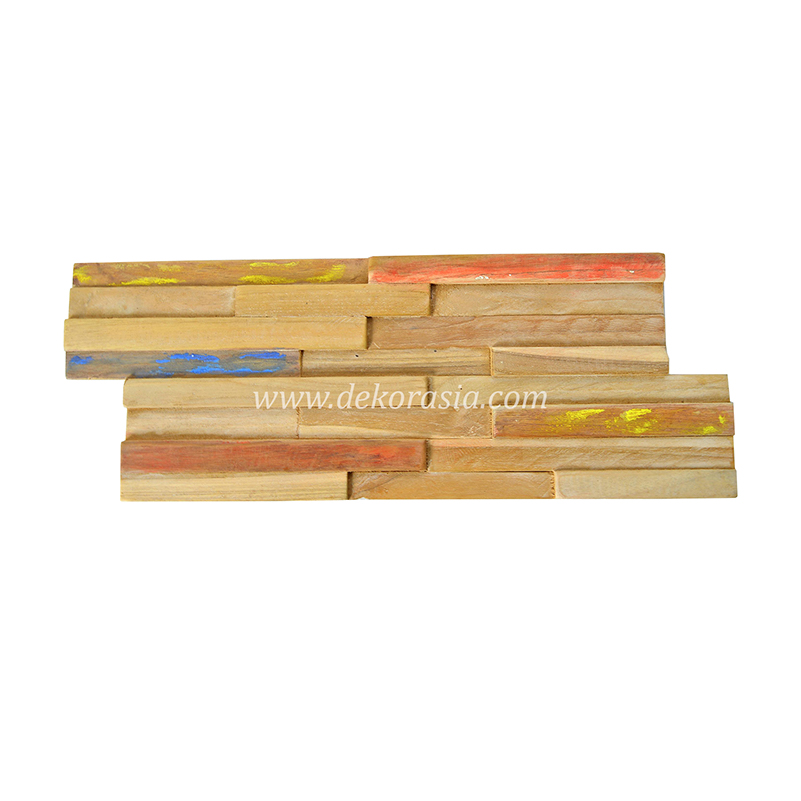 Wood Wall Rainbow, Natural Wood Wall Cladding