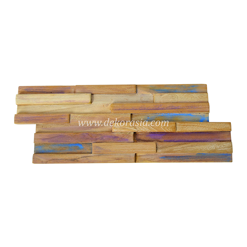 Wood Wall Panels Rainbow, Natural Wood Wall Cladding for Wall Decoration