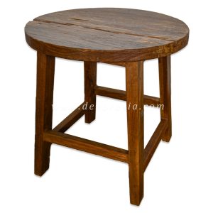 Antique Round Rustic Stool