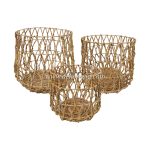 Natural Basket Home Decor, Banana Basket (Set 3) Woven Decorative Storage