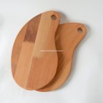 Mango Shape Cutting Board, Large Natural Wood Cutting Board For Kitchen