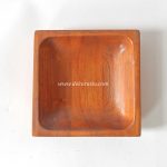 Natural Square Wood Bowl, Wooden Tableware