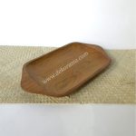 Natural Teak Wooden Tray, Dinnerware Set Dishes and Trays