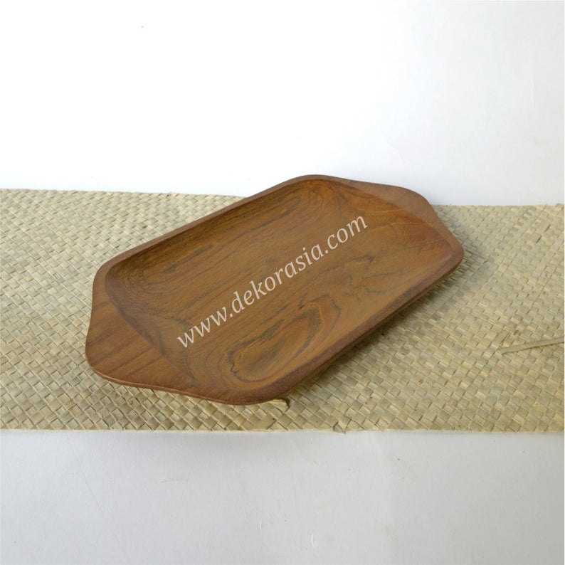 Natural Teak Wooden Tray