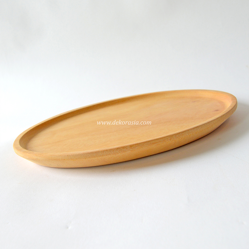 Oval Wood Plate