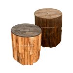 Round Porous Wooden Stool – Wooden Stools for Home Furniture