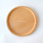 Natural Round Wood Plate for Dishes Snack, Dessert, Wood Dinner Plates
