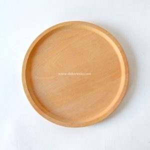 Round Wood Plate