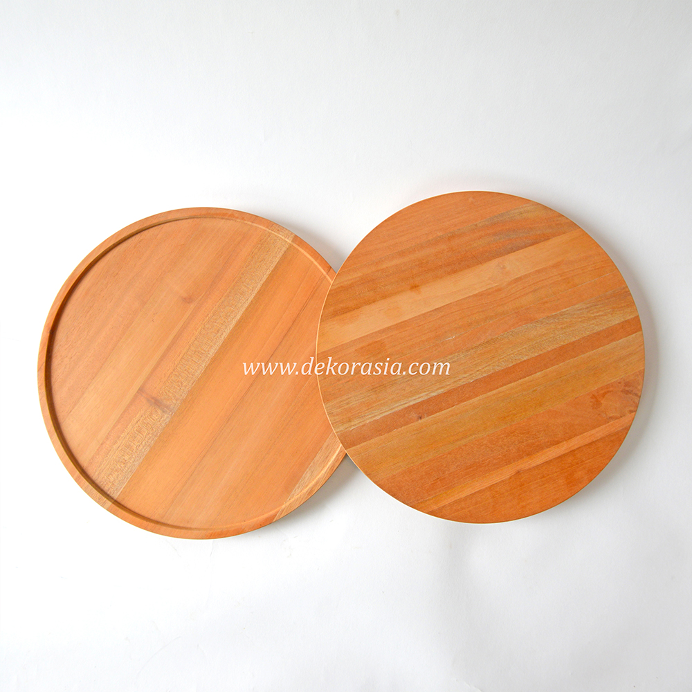 Round Wooden Tray