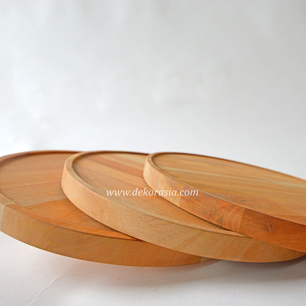 Round Wooden Tray
