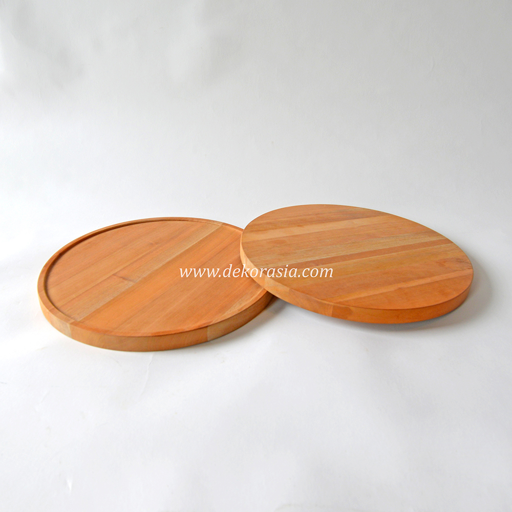 Round Wooden Tray