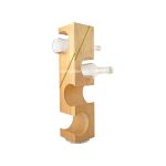 Square Wine Holder, Wooden Wine Rack Storage, 4 Bottle Wine Rack