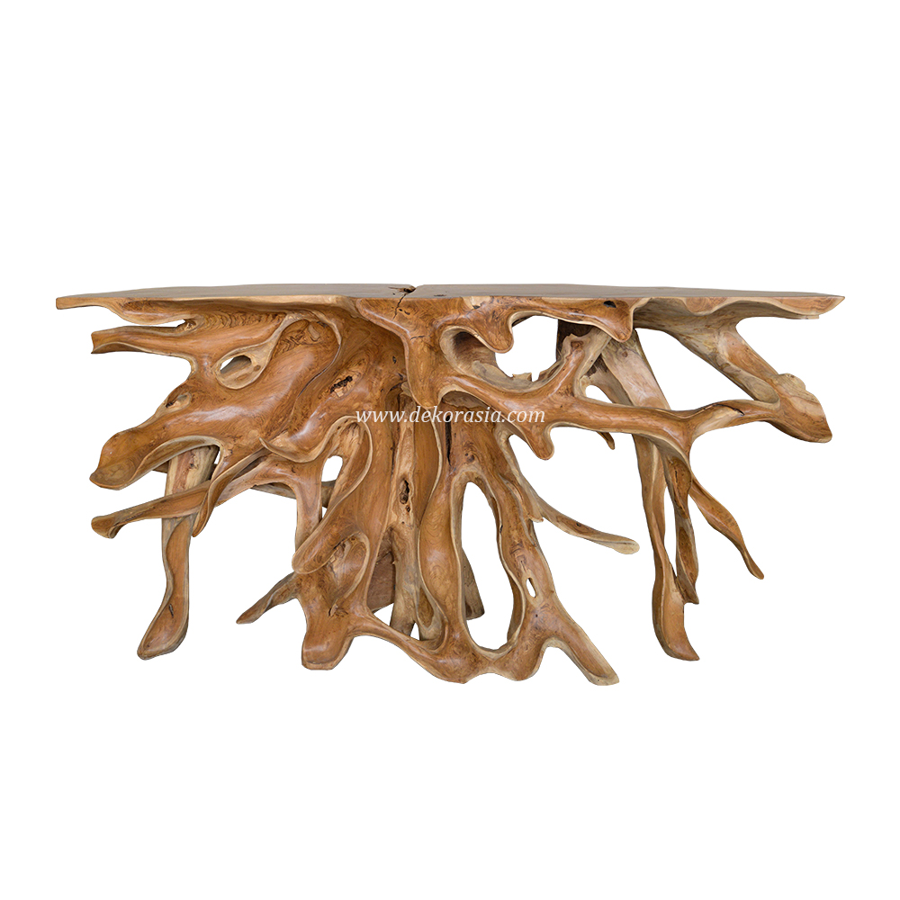Teak Root Console Table