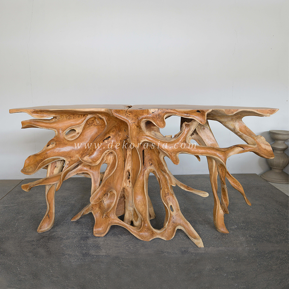 Teak Root Console Table