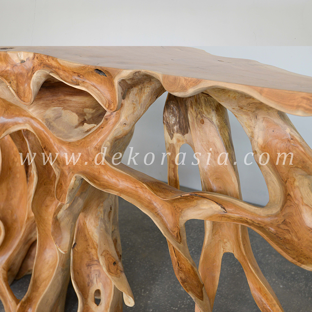 Teak Root Console Table