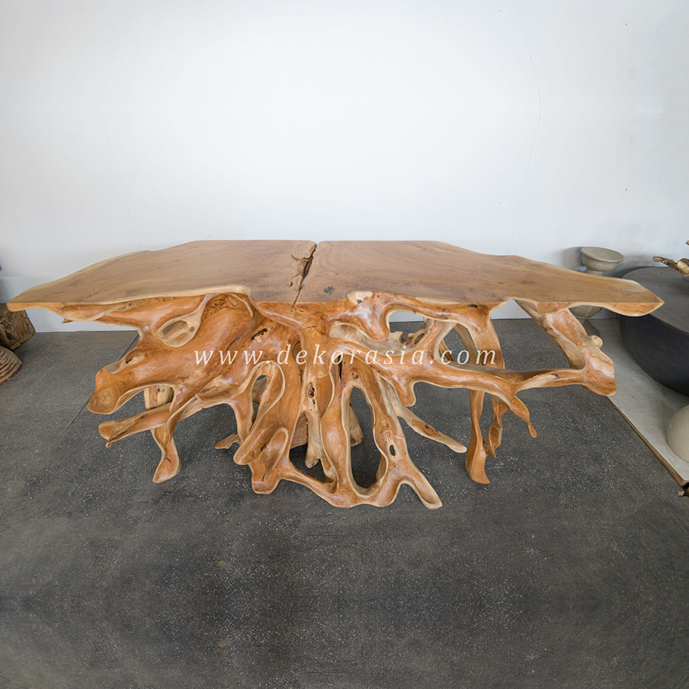 Teak Root Console Table