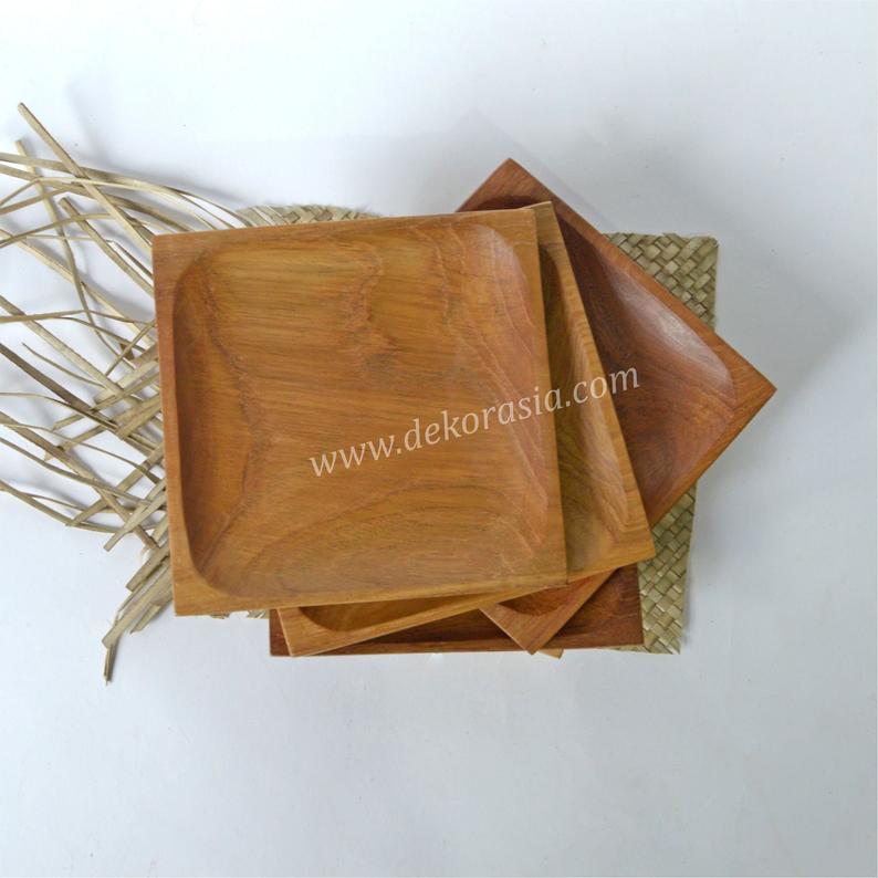 Wood Square Tray