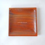 High Quality Wood Dinner Plate Square, Wooden Plate for Snack Fruit