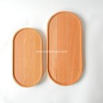 Solid Wooden Oval Tray, Tableware Wooden Tray