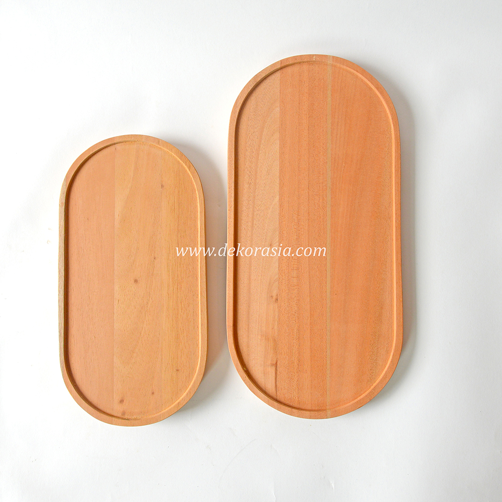 Wooden Oval Tray