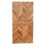 Wood Panels Spider Pattern Design – Natural Wood Fence Variation Pattern
