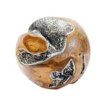 Wooden and Aluminium Decorative, Wooden Ball for Home Decoration, Wooden Ball Handmade