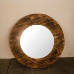Round Rustic Mirror Hanging Mirror Wall Decoration – Mirror Home Decoration