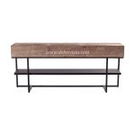 Wooden Table with Rack Storage, Side Tables Chicago for Home Furniture, Teak Table Vintage Tables