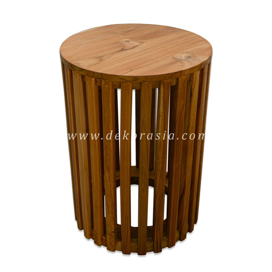 Slatted Wooden Stool – Wooden Stools for Home Furniture