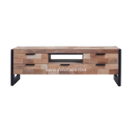 TV Dresser Charlotte, Wood TV Dresser Living Room Furniture, Cabinet TV Stand with Drawer Storage