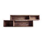 Wall Rack Pesaro, Wood Storage Shelf Rack, Wooden Rack Storage Display, Wall Rack for Home Decoration
