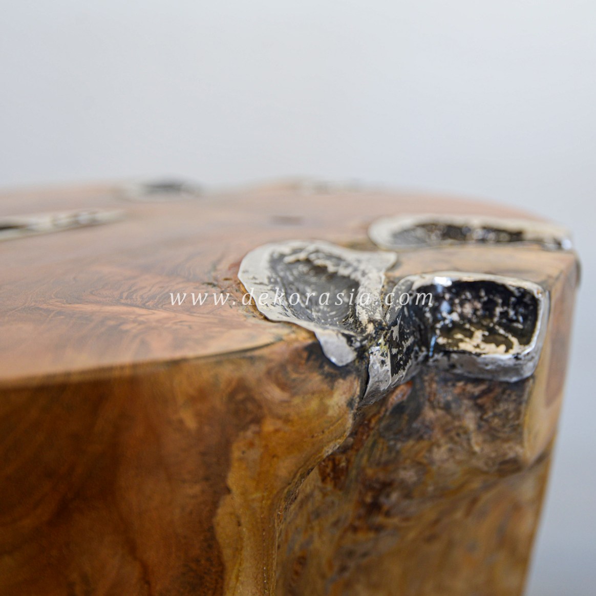 Wood and Aluminium Stool