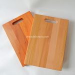 Natural Wood Cutting Board with Handle, Wooden Chopping Board