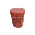 New Design Wooden Stool Decorative, Solid Wooden Stool Red Colour for Indoor and Outdoor Use