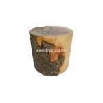 Carved Natural Wood Stool and Solid Wood Stool Chair, Suar Wooden Stools for Living Room Furniture
